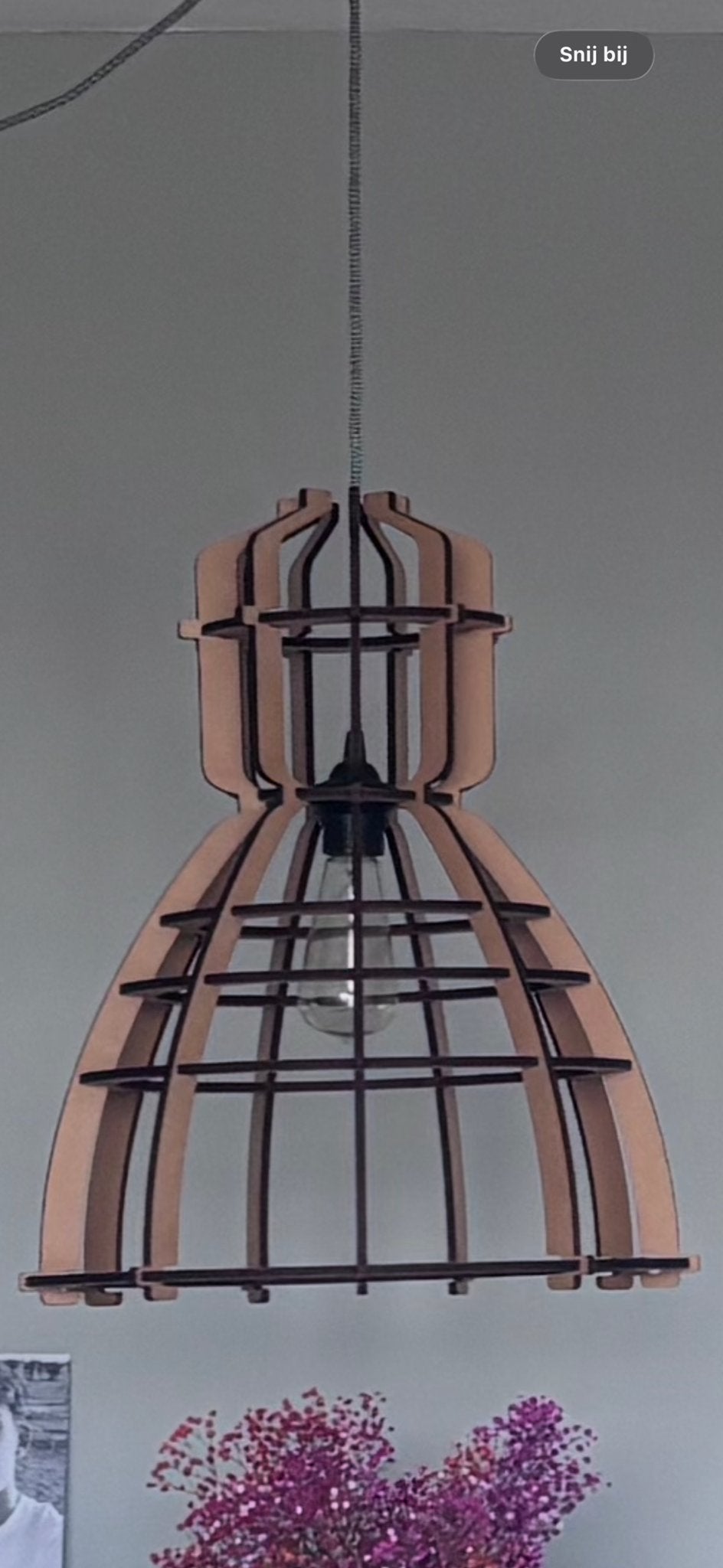 Olaf Weller No.19 industriële lamp MDF, Ophalen of Verzenden, Gebruikt