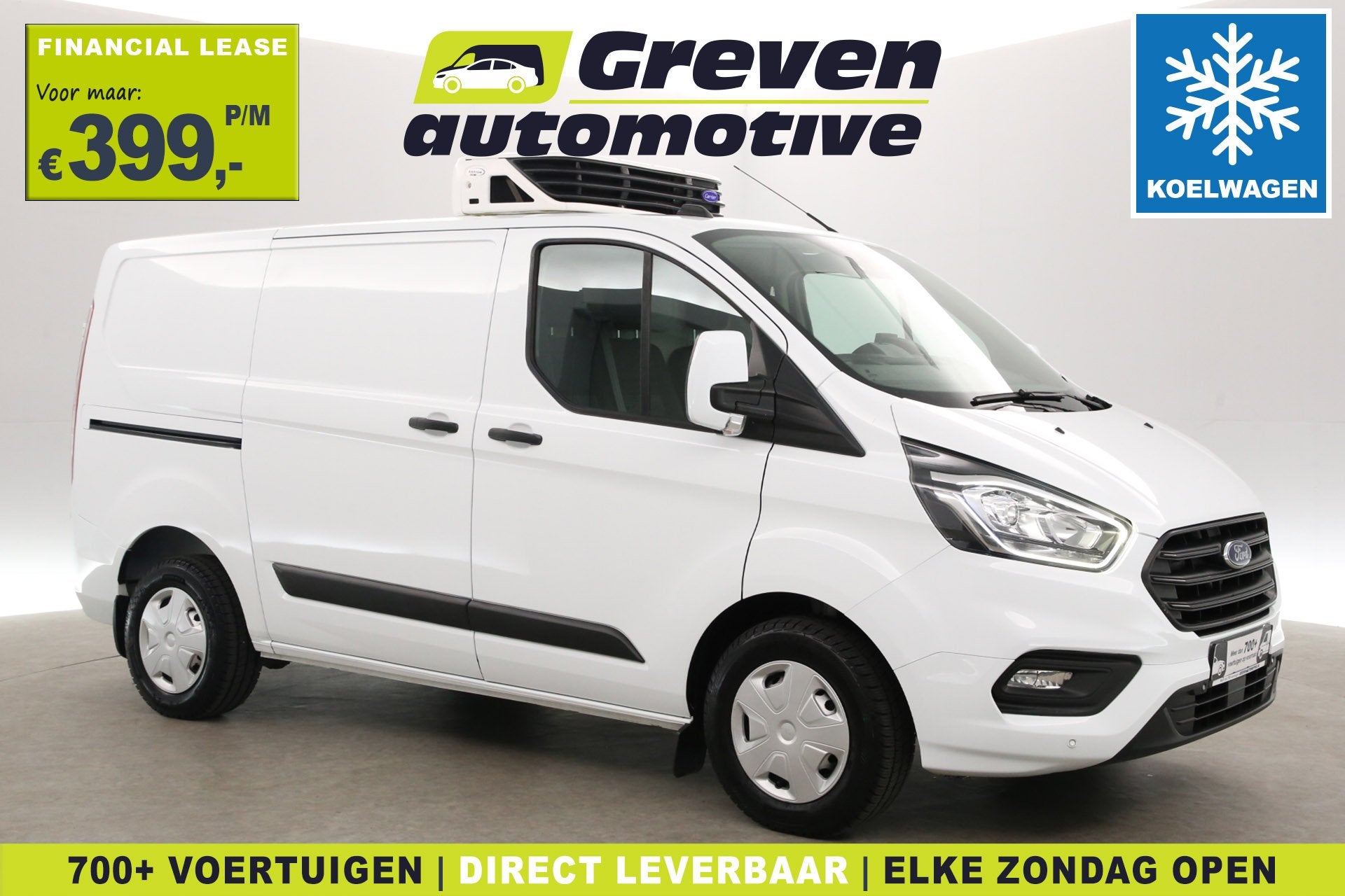 Ford Transit Custom 2.0 TDCI L1H1 | Koel/vrieswagen -5° | A, Euro 6, 4 cilinders, 2500 kg, Bedrijf