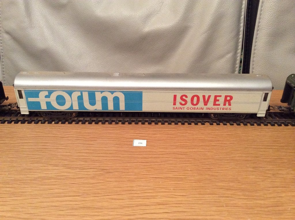 Lima Forum/Isover reclamewagen - vintage modelspoor, Gebruikt, Gelijkstroom, Wagon, Ophalen of Verzenden
