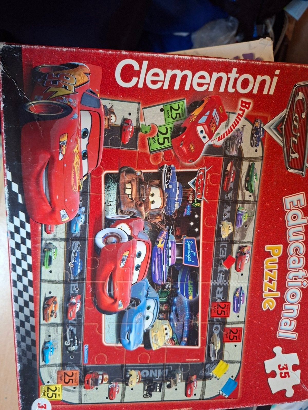 Vloerpuzzel Cars Clementoni - 35 stukjes, Ophalen