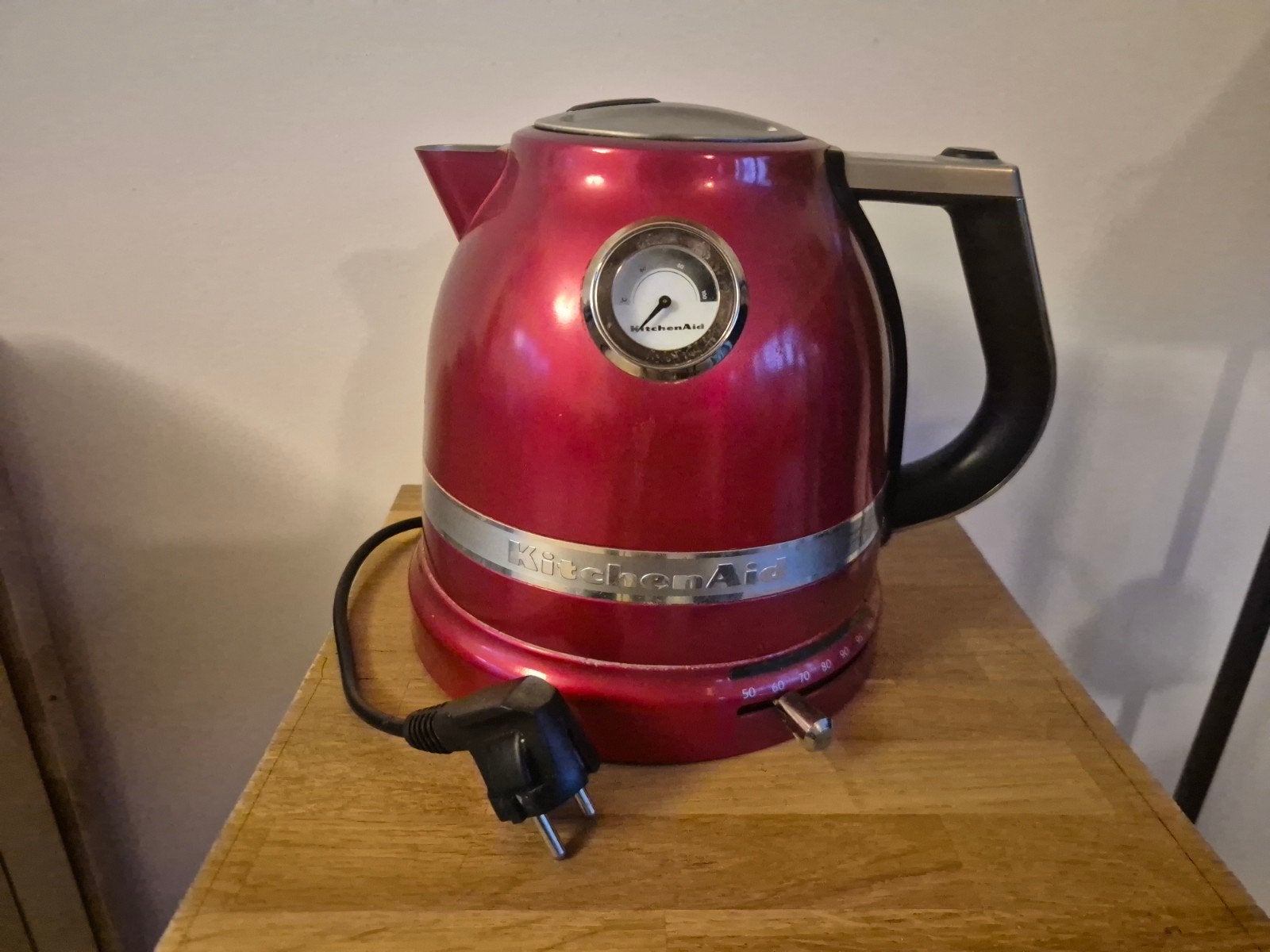 Kitchenaid Artisan Waterkoker 1.5L - instelbare temperatuur, 1 tot 2 liter, Ophalen of Verzenden, Gebruikt