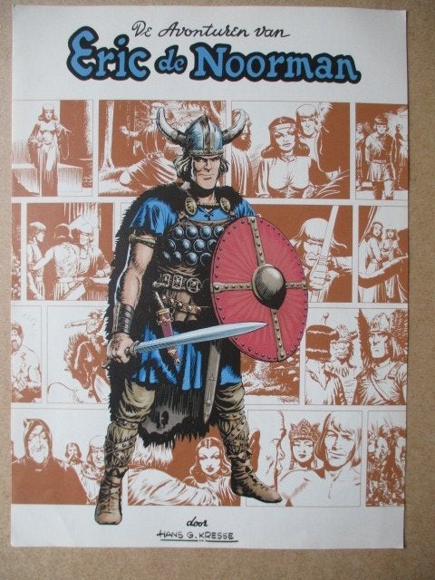 adv11095 eric de noorman reclame folder, Ophalen, Overige figuren, Gebruikt, Overige typen