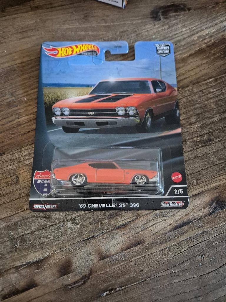 Hot wheels real riders 69 chevelle, Ophalen of Verzenden, Nieuw, Auto