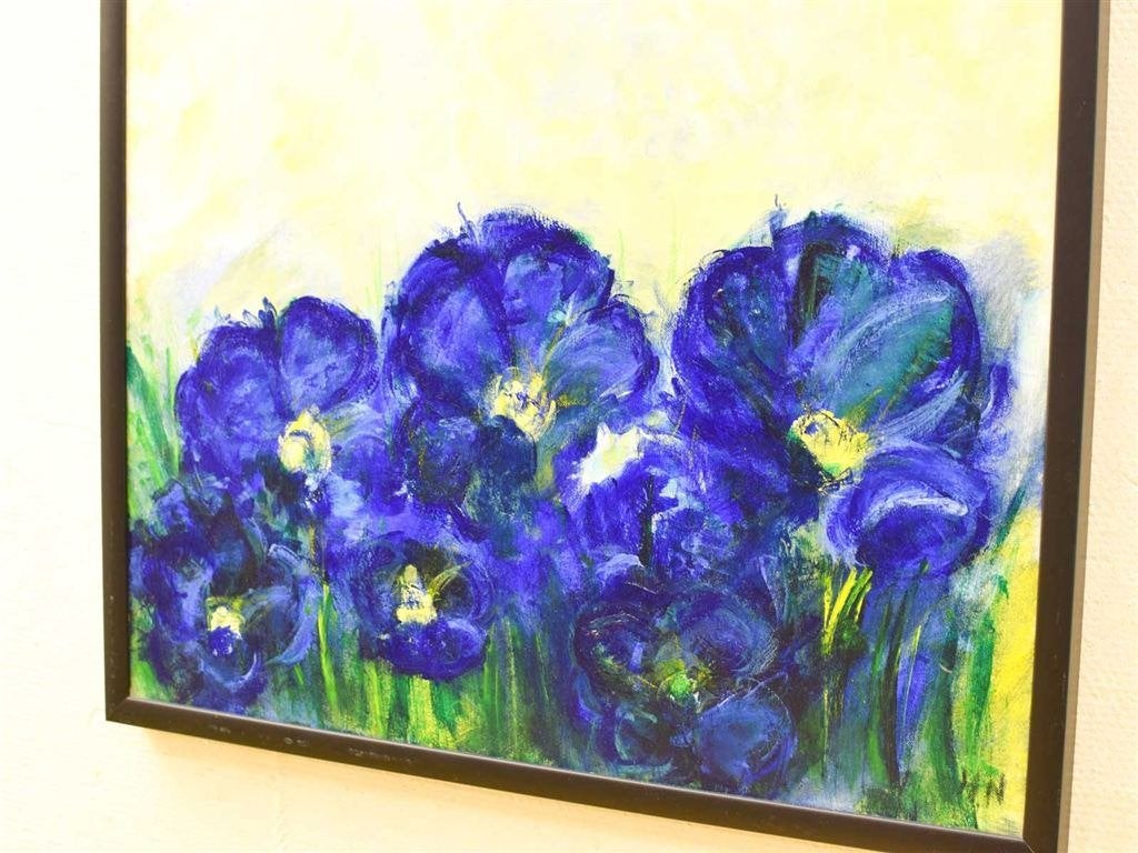 Schilderij Bloemen ondertekend H.N 51534, Ophalen of Verzenden