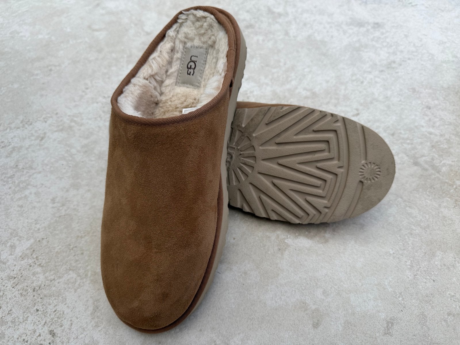 Uggs Classic Instapper Heren Huisschoen Maat 46, Bruin, Ophalen of Verzenden, Zo goed als nieuw, Pantoffels of Sloffen