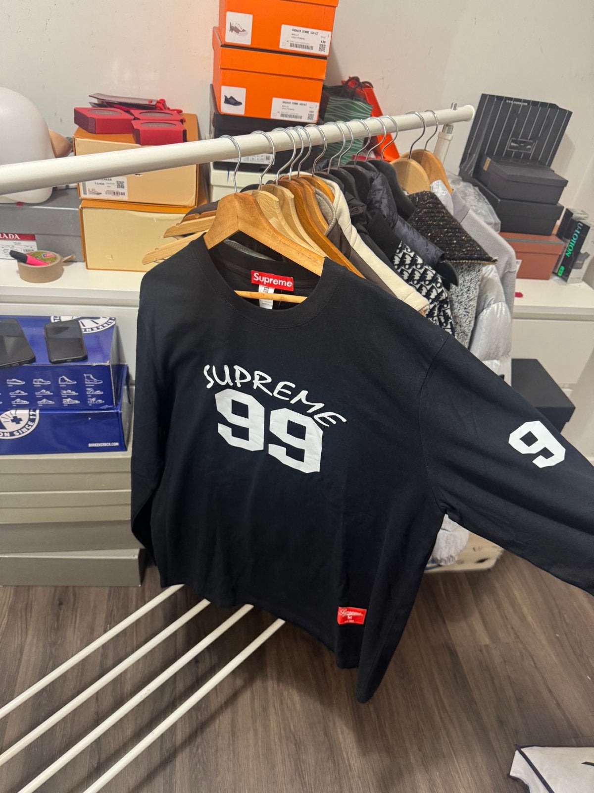 Supreme 99 L/S Football Top zwart, Ophalen of Verzenden, Nieuw