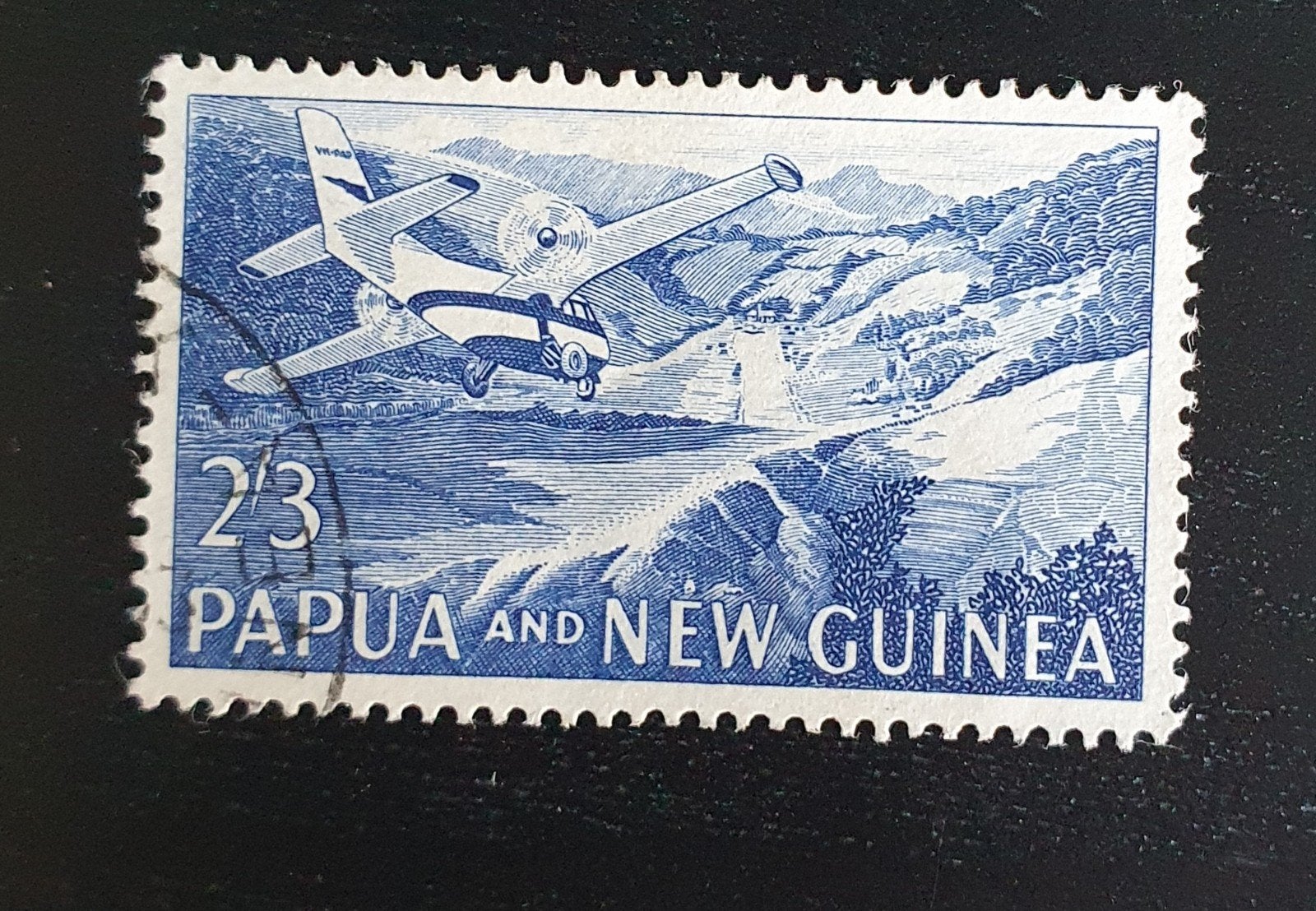 Papoea Nieuw-Guinea 1963 Vliegtuig Michel 36 gestempeld, Verzenden, Gestempeld, Vliegtuigen
