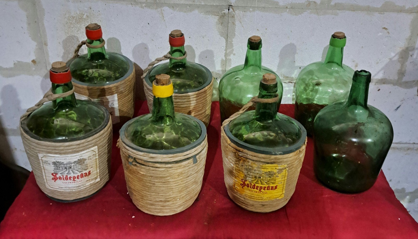 fles flessen oude flessen decoratie, Ophalen