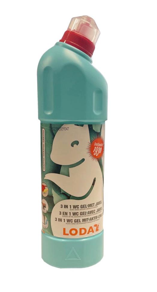 Loda WC-gel 3-in-1 eucalyptus - 750ML - Bleekmiddel, Verzenden