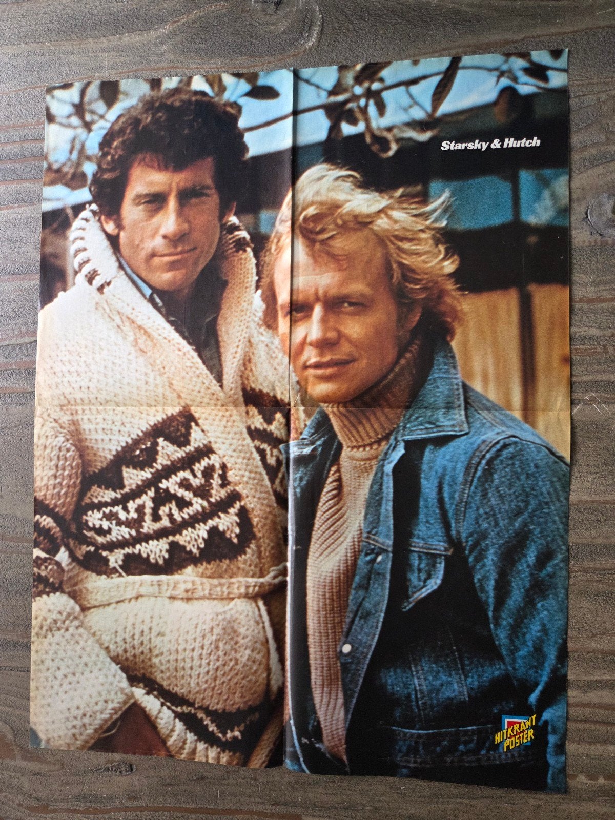 Vintage Starsky & Hutch Poster, Verzamelen, Posters, Zo goed als nieuw, Film en Tv, A1 t/m A3, Ophalen of Verzenden