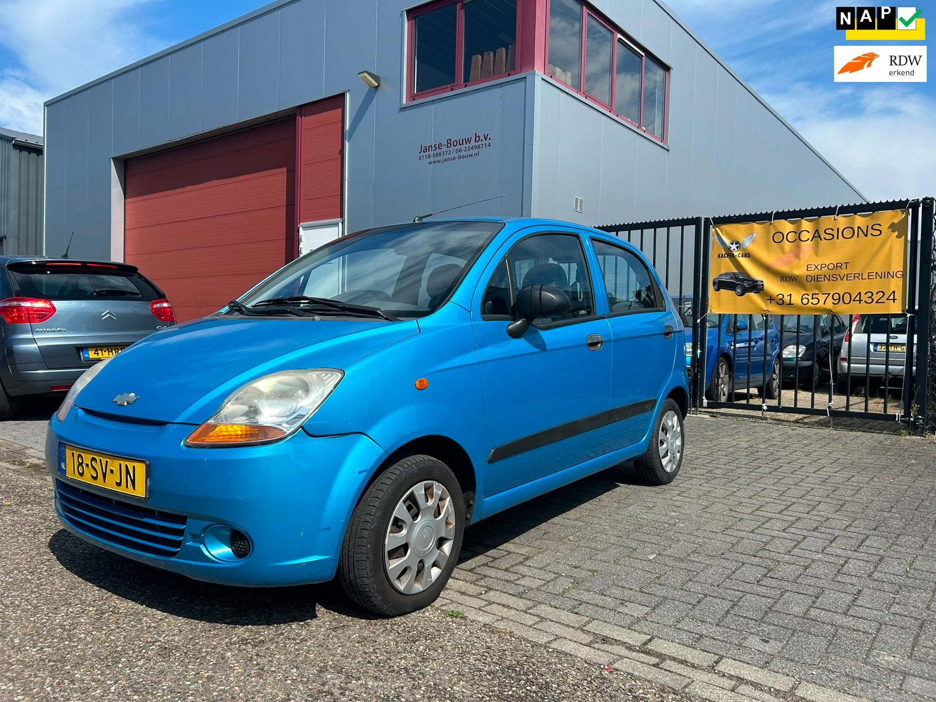 Chevrolet Matiz 0.8 Breeze Airco/Lage KM/Nieuwe APK, Voorwielaandrijving, Gebruikt, Blauw, Origineel Nederlands