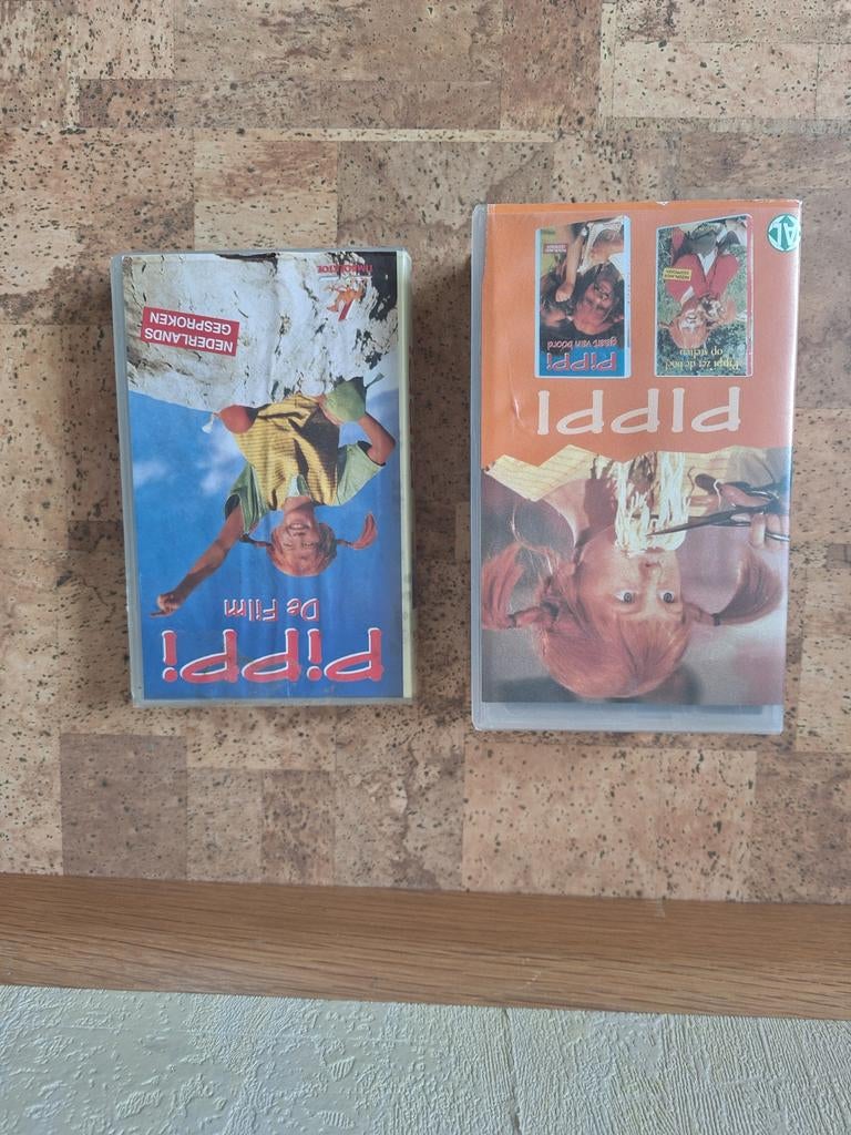 Pippi langkous vhs banden, Alle leeftijden, Ophalen of Verzenden, Gebruikt, Nederlandstalig