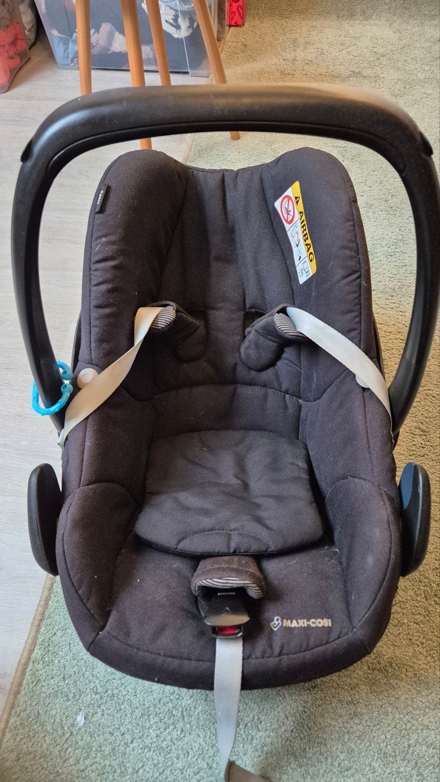 Maxi-Cosi Pebble autostoel - Zwart, Ophalen, Autogordel of Isofix, Gebruikt, Zijbescherming