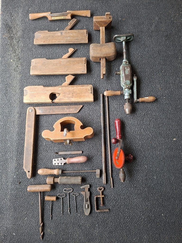 antiek gereedschap, Ophalen of Verzenden