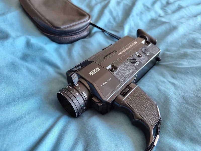 Eumig Mini 5 Super 8 filmcamera - incl. tas - vintage, Ophalen of Verzenden, 1960 tot 1980, Filmcamera
