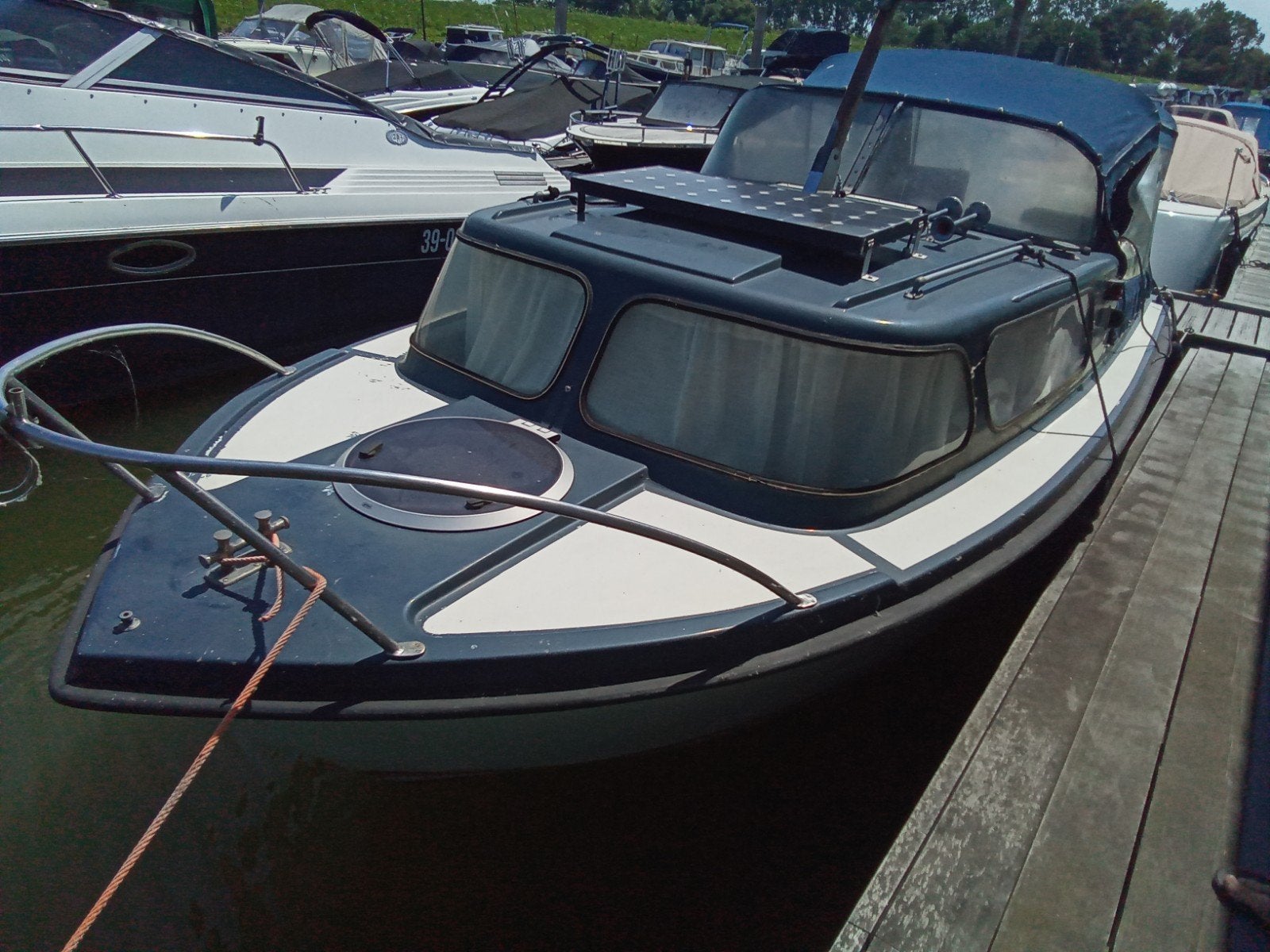 Waterlander 700 kajuit bootje, Gebruikt, Waterland, Polyester, Walstroom