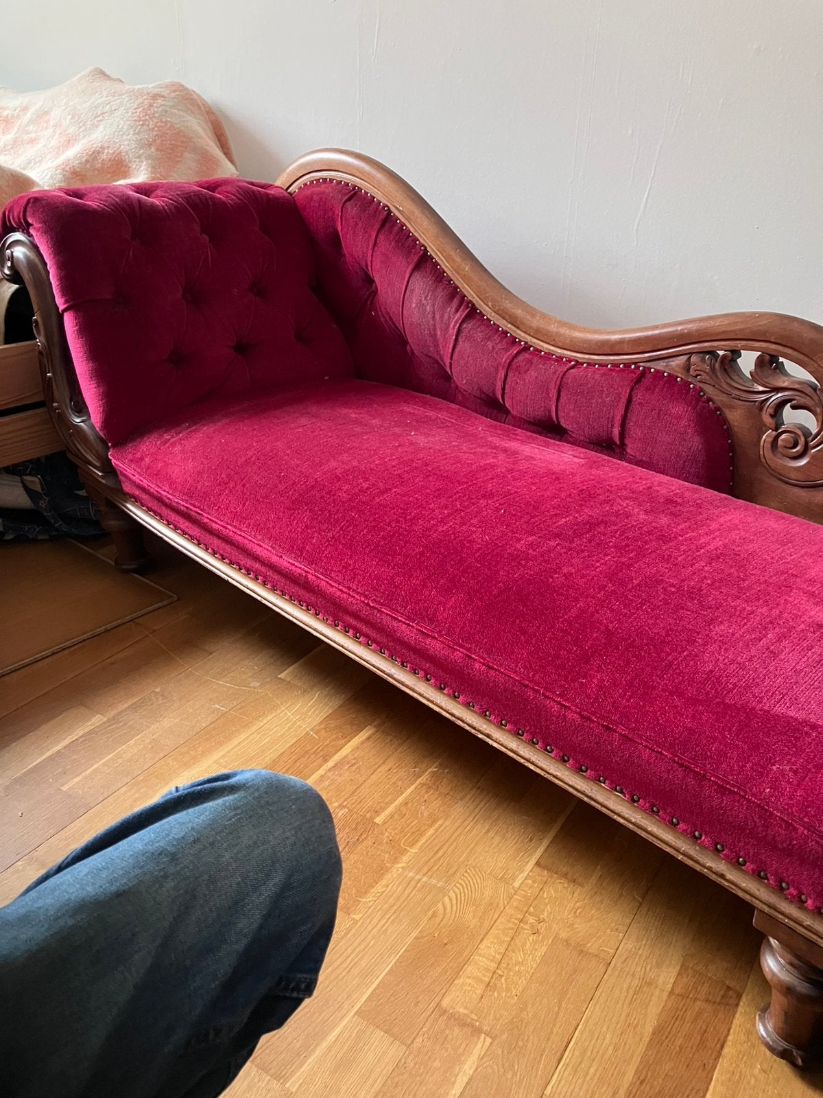 Antieke canapé, Huis en Inrichting, Banken | Sofa's en Chaises Longues, Ophalen, Zo goed als nieuw, Eenpersoons, Minder dan 150 cm