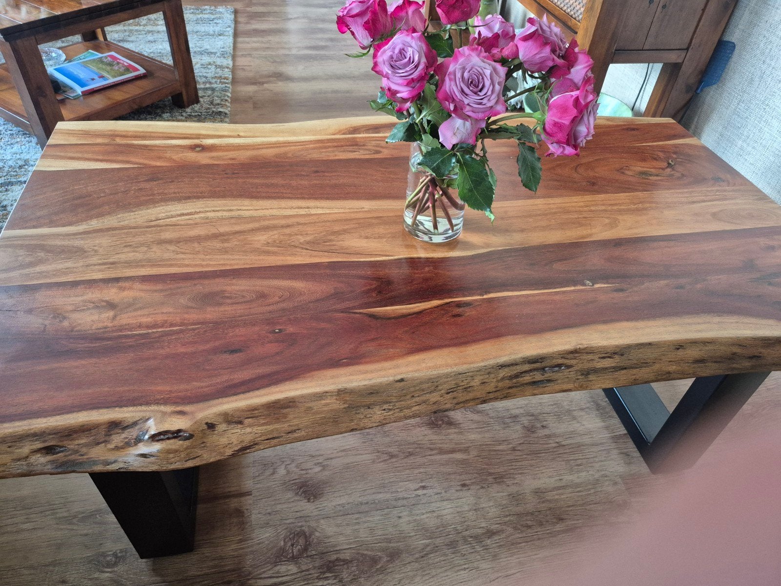 Industriële salontafel 120x70 met diverse houtkleuren, Huis en Inrichting, Tafels | Salontafels, Gebruikt, 100 tot 150 cm, 50 tot 100 cm