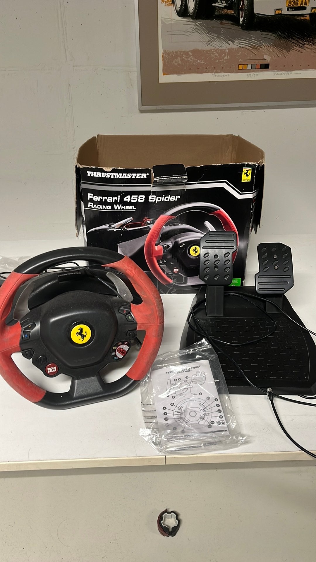 Ferarri 458 spider race stuur, Ophalen, Gebruikt, Stuurtje of Sportattribuut, Xbox One