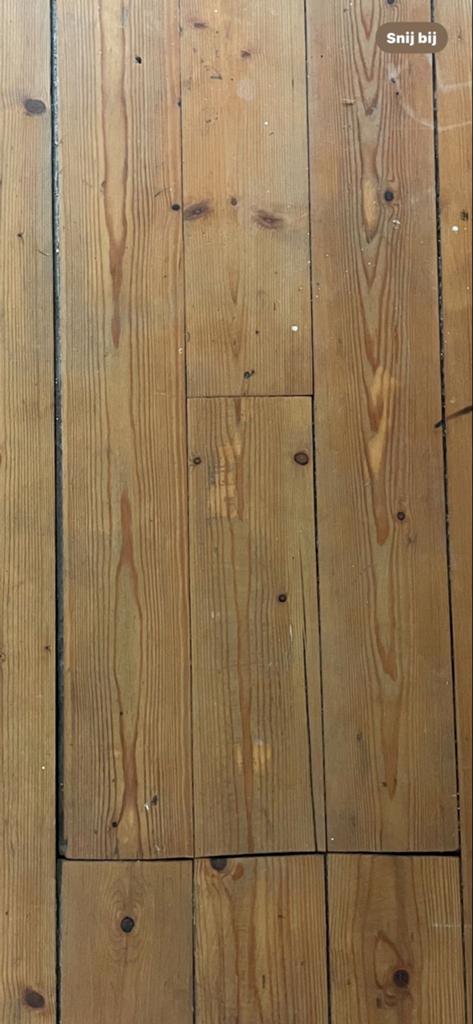 Gebruikte grenen houten vloerdelen 11 cm breed, Doe-het-zelf en Verbouw, Vloerdelen en Plavuizen, Ophalen, Gebruikt, Vloerdelen of -planken