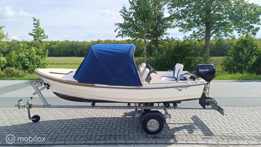 Antaris / Adria 400 met Tohatsu 9.8 pk & Kalf Boottrailer, Gebruikt, Antaris, Antaris, Antaris