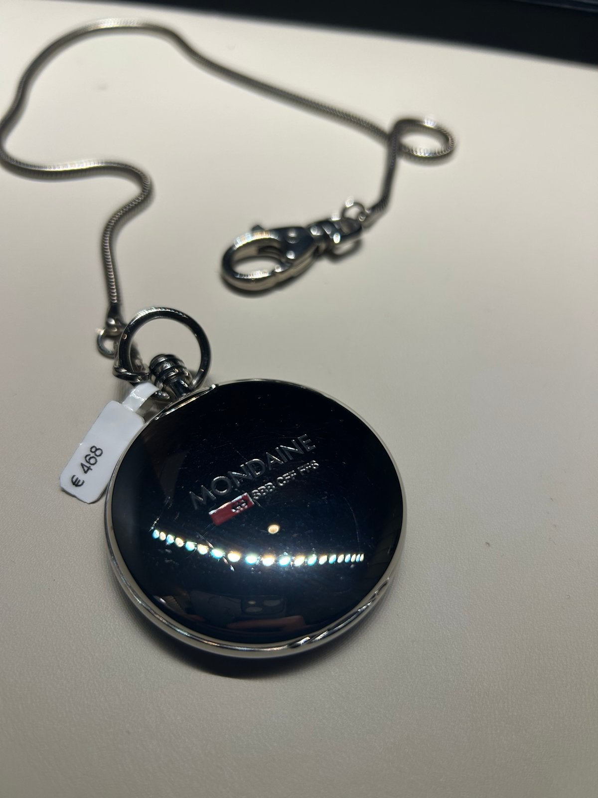 Mondaine Official Swiss Railways Pocket Watch, Overige merken, Zakhorloge, Staal, Nieuw