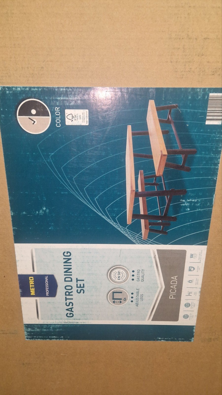 nieuw picknickset nieuw in doos, Tuin en Terras, Ophalen of Verzenden, Nieuw, 2 zitplaatsen
