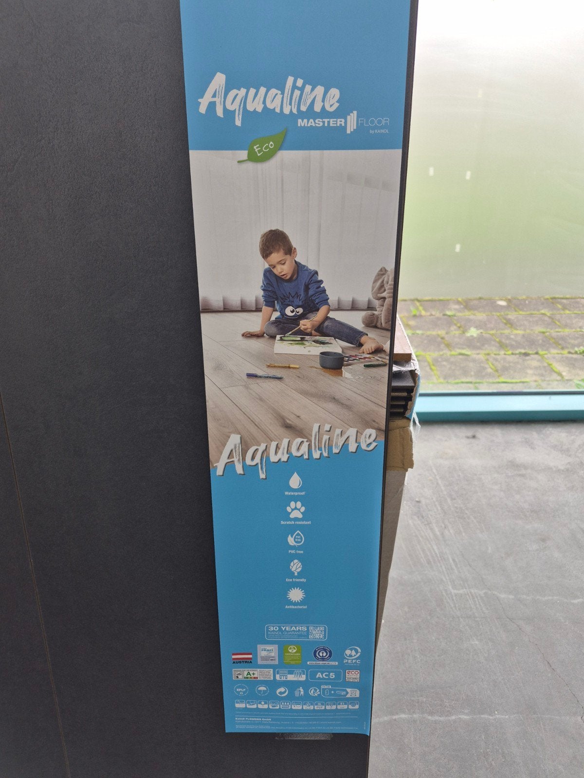 Aqualine Masterfloor XL Laminaat - Betonlook, Ophalen, Overige materialen, 30 cm of meer, 50 tot 150 cm