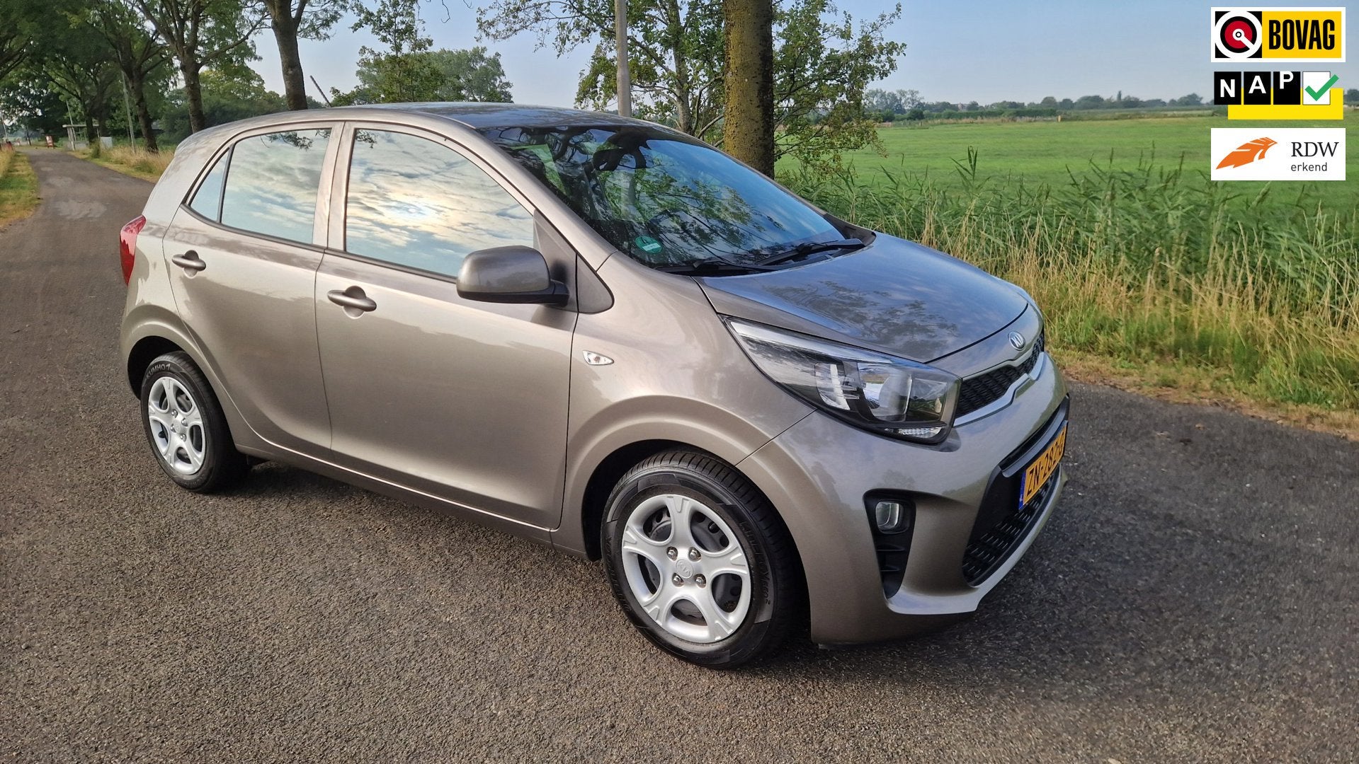 Kia Picanto 1.0 CVVT EconomyPlusLine, airco, 1e eigenaar, Dealer onderhouden, Gebruikt, Euro 6, Start-stop-systeem