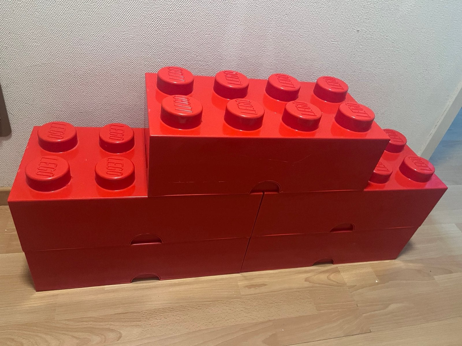 5 LEGO opbergboxen Brick 8, Ophalen, Gebruikt, Overige typen, Lego