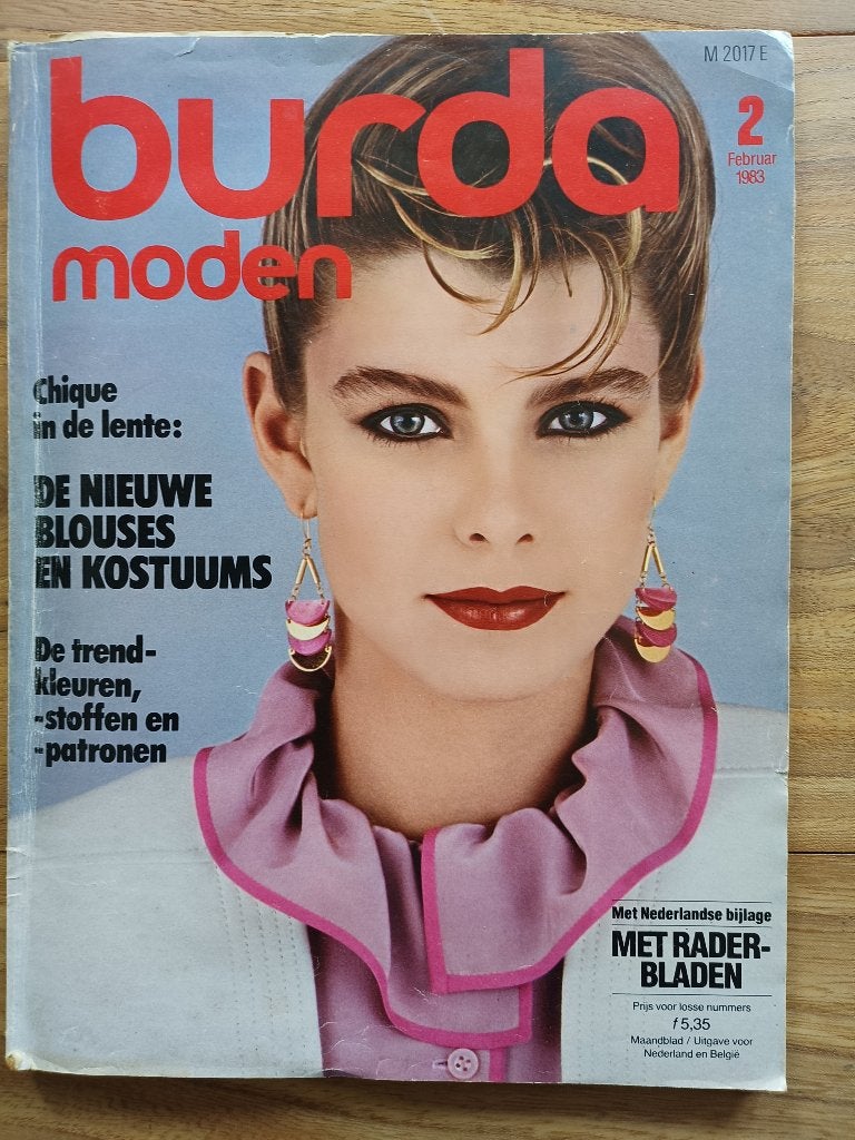 Burda februari 1983 Vintage mode patronen, Overige typen, Vrouw, Zo goed als nieuw, Burda