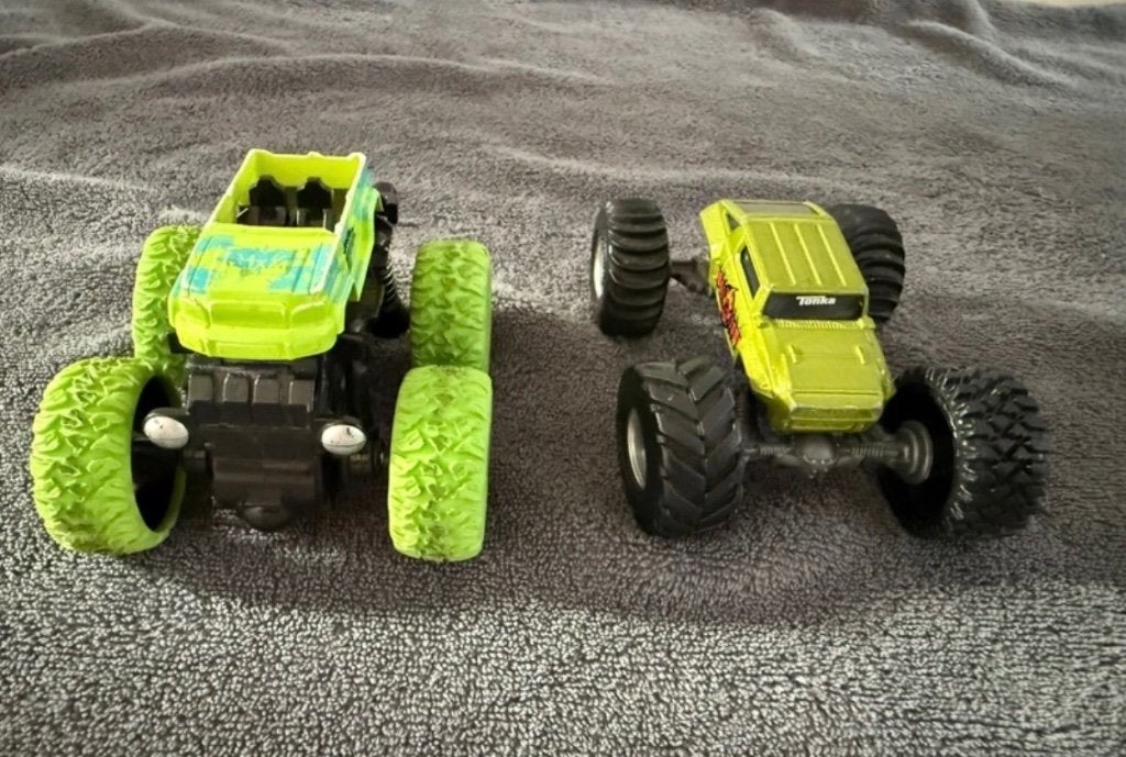 Tonka Hasbro auto en monstertruck. 3 euro voor beide., Ophalen of Verzenden, Zo goed als nieuw