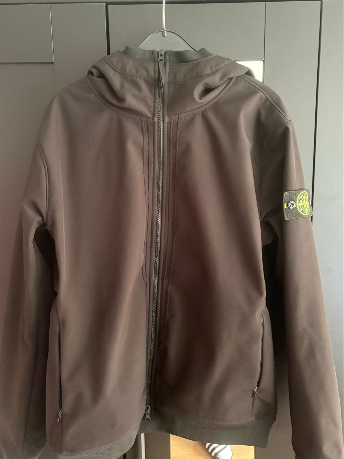 Stone Island Soft Shell R Jas - Maat XL, Ophalen of Verzenden, Gedragen, Maat 56/58 (XL), Zwart
