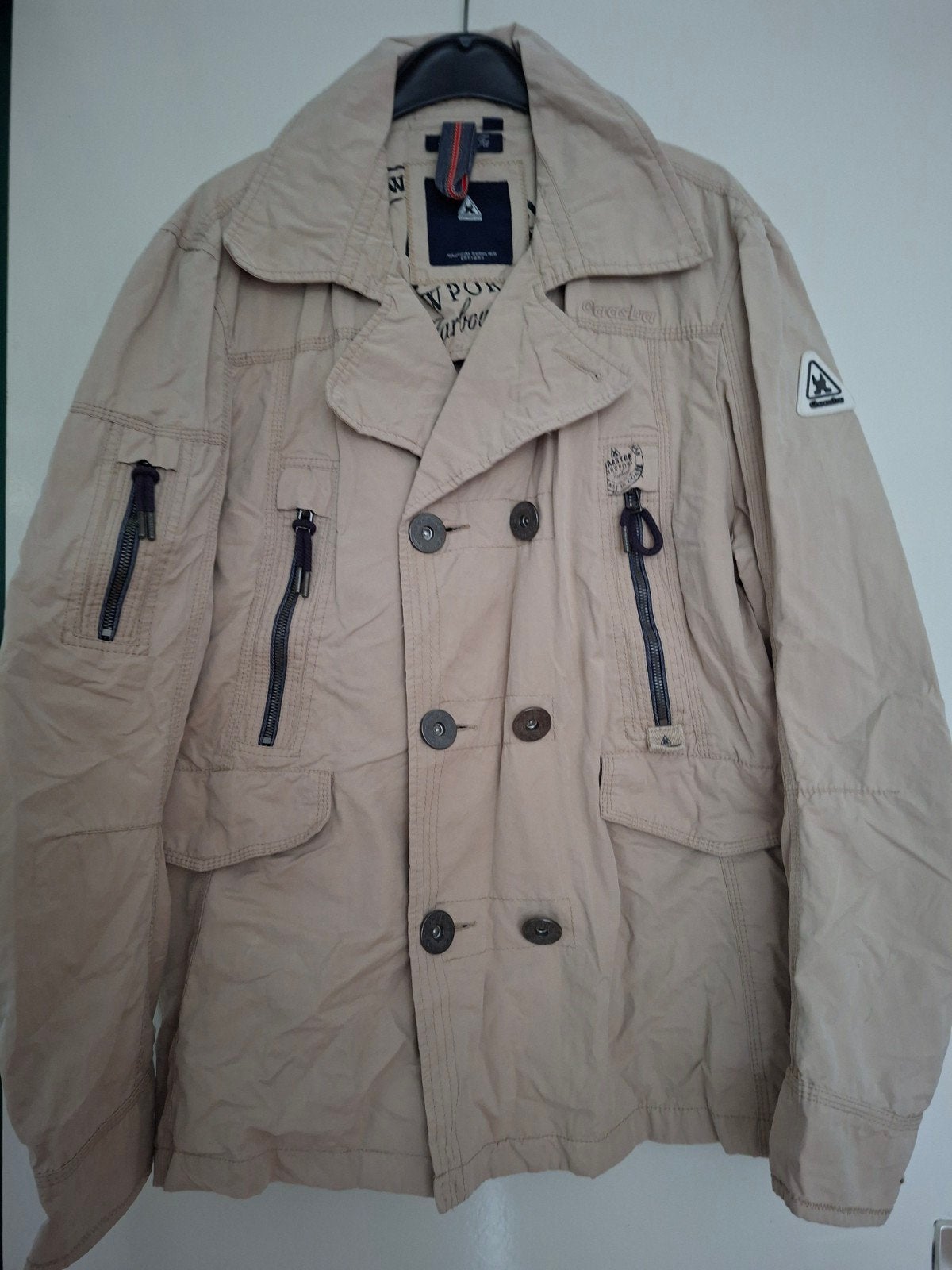 Gaastra Trenchcoat dames Jas Beige XL met veel zakken/ritsen, Kleding | Dames, Jassen | Zomer, Gaastra, Beige, Maat 46/48 (XL) of groter