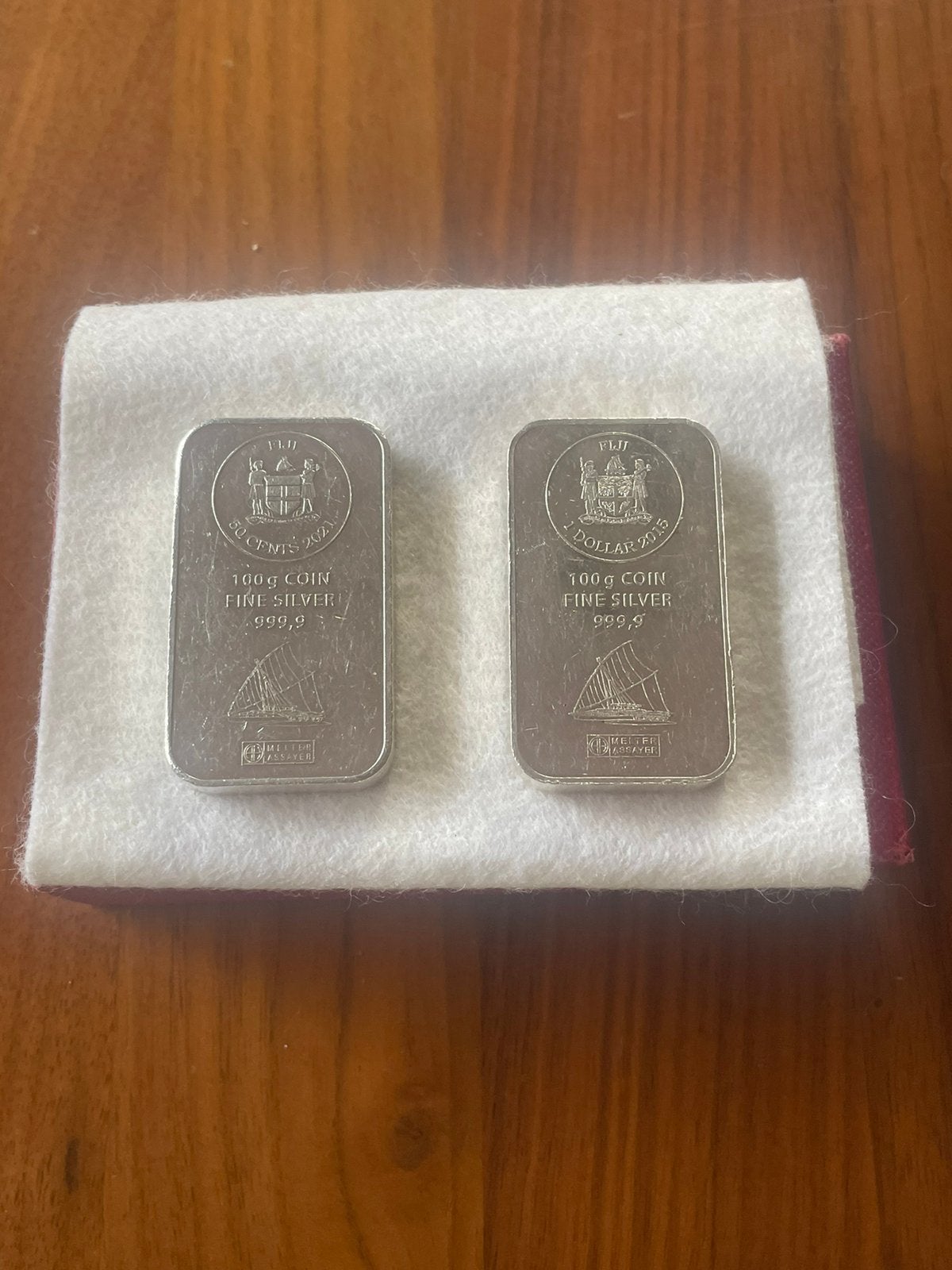 Zilverbaren 100 gram, Ophalen of Verzenden, Zilver