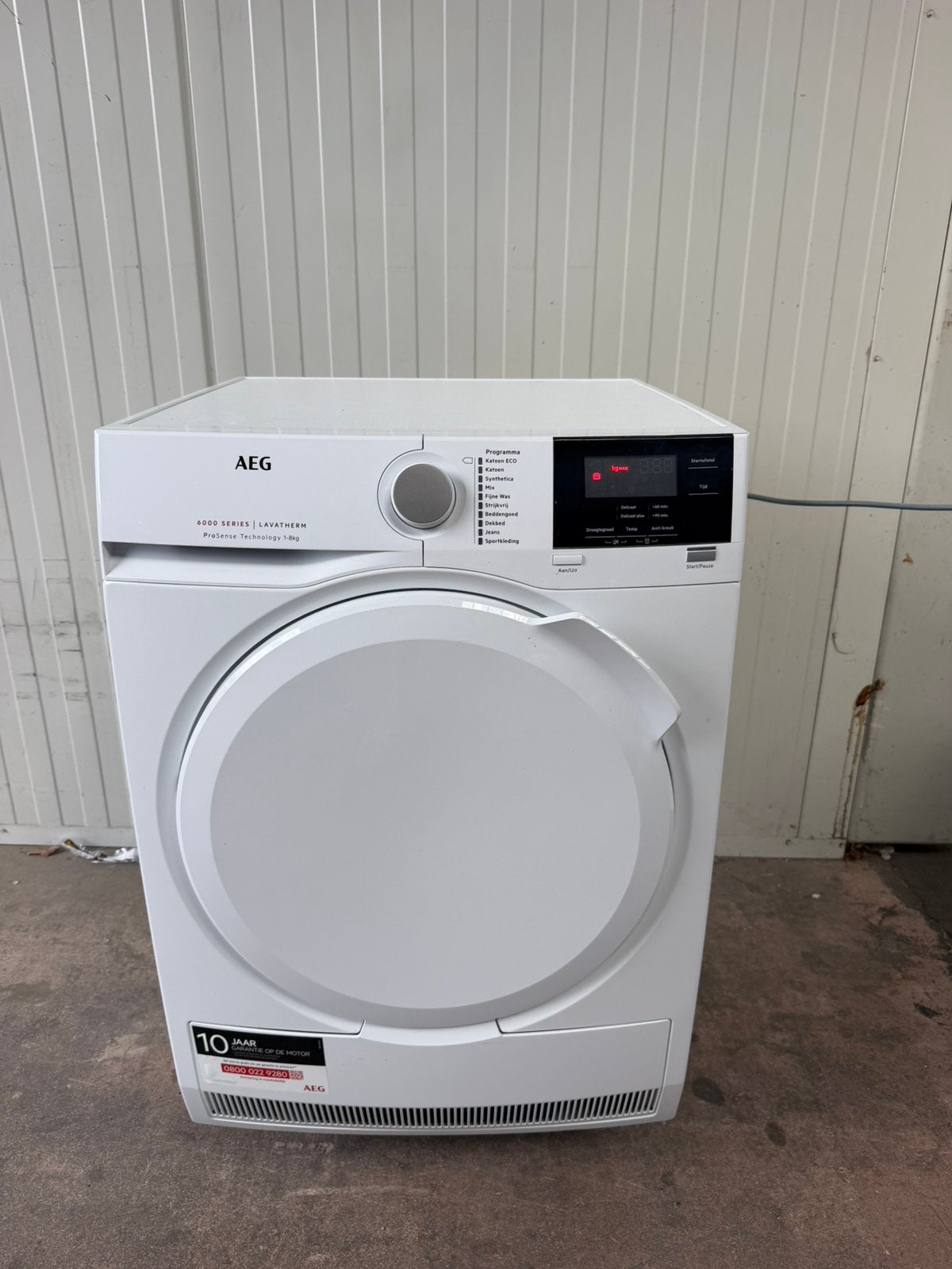 ZGAN AEG 6000 serie ProSense droger Condensdroger 8kg, Ophalen, Voorlader, Condens, Energieklasse A of zuiniger