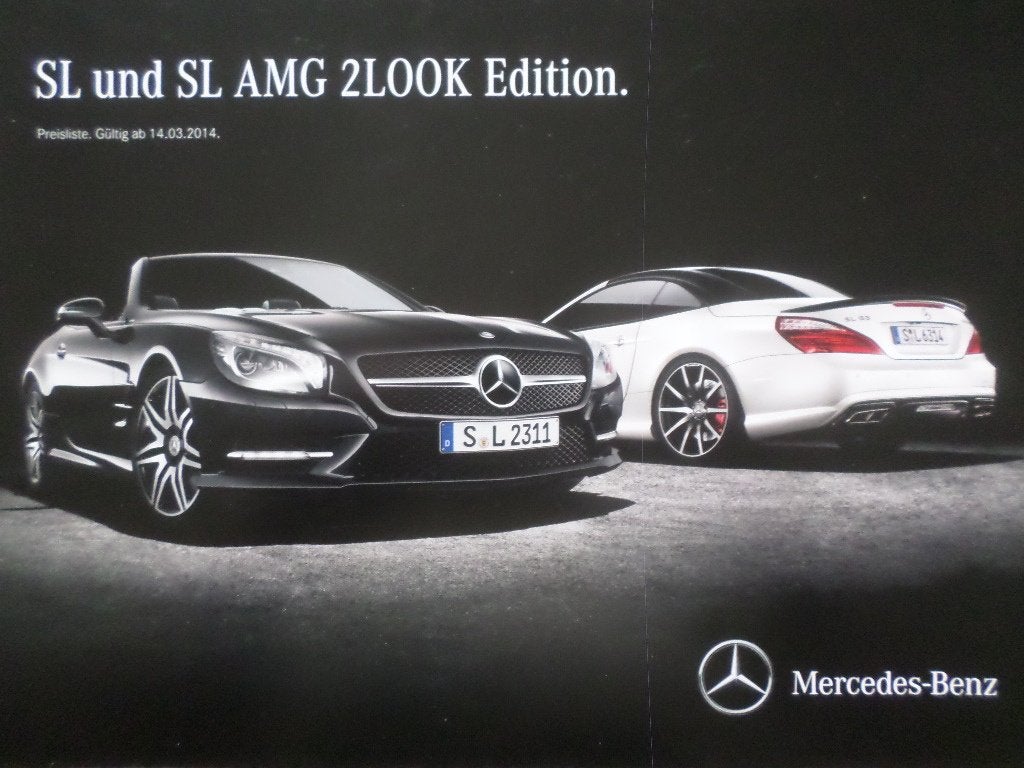 Mercedes SL & AMG 2Look Brochure, Ophalen of Verzenden, Zo goed als nieuw, Mercedes