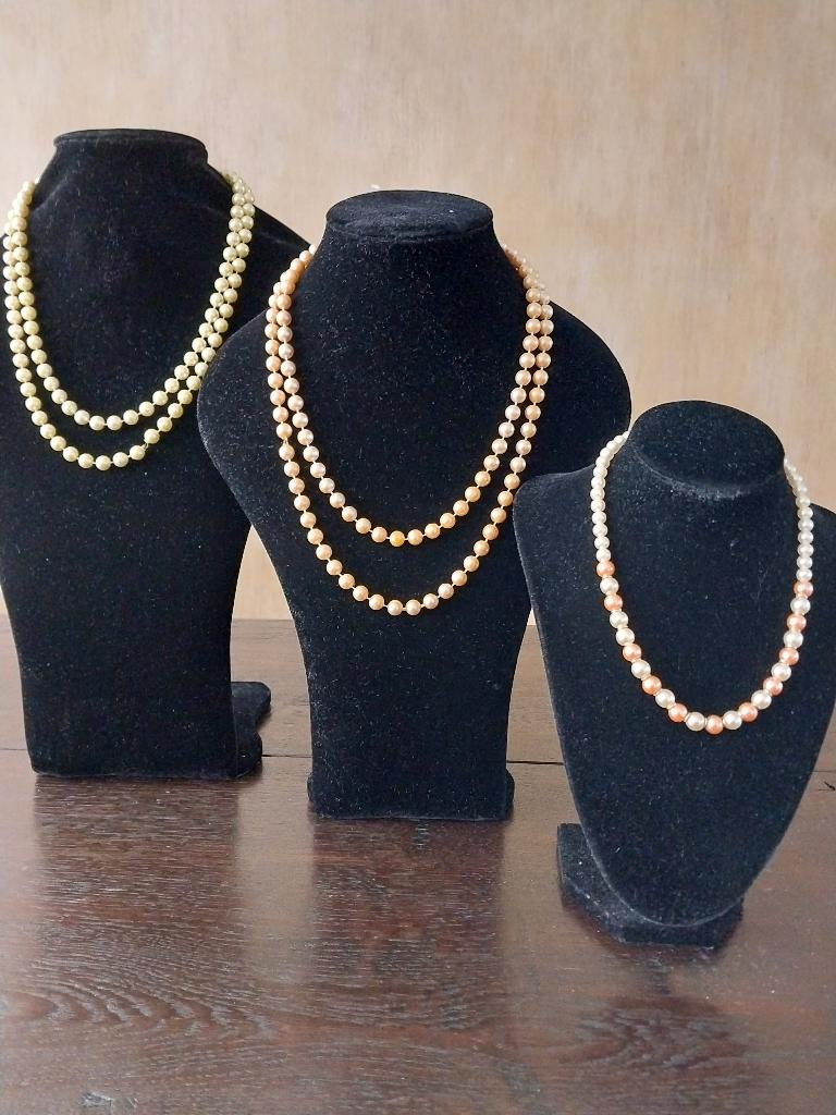 Kralen KETTINGEN, Sieraden, Tassen en Uiterlijk, Kettingen, Ophalen of Verzenden, Gebruikt, Overige kleuren, Overige materialen