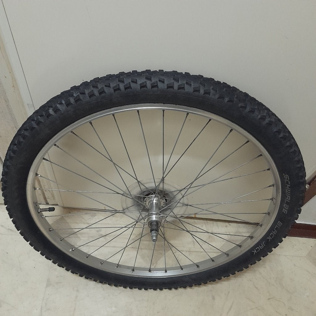 26 Inch Fiets Achterwiel MTB Banden Maat 26 x 2.10, Ophalen of Verzenden, Gebruikt, Band