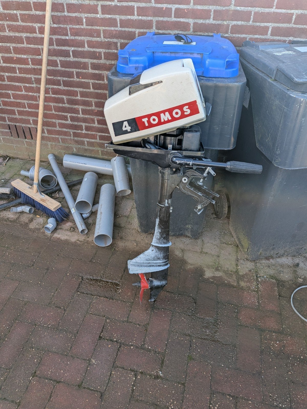Tomos 4pk buitenboordmotor - Werkend weggezet, Ophalen of Verzenden, Gebruikt