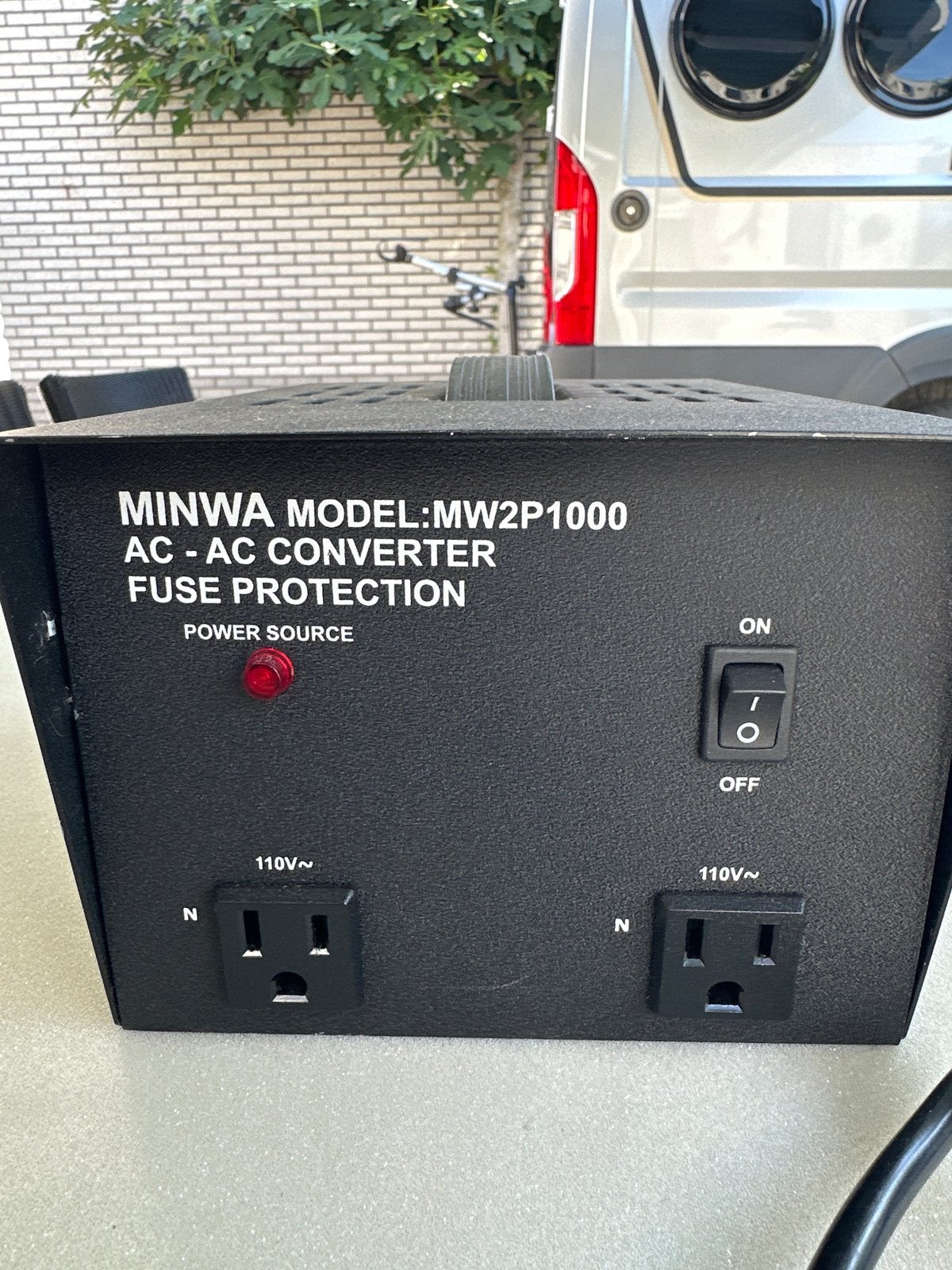 MW Trafo 220V naar 110V AC-AC Converter MW2P1000, Ophalen of Verzenden, Gebruikt