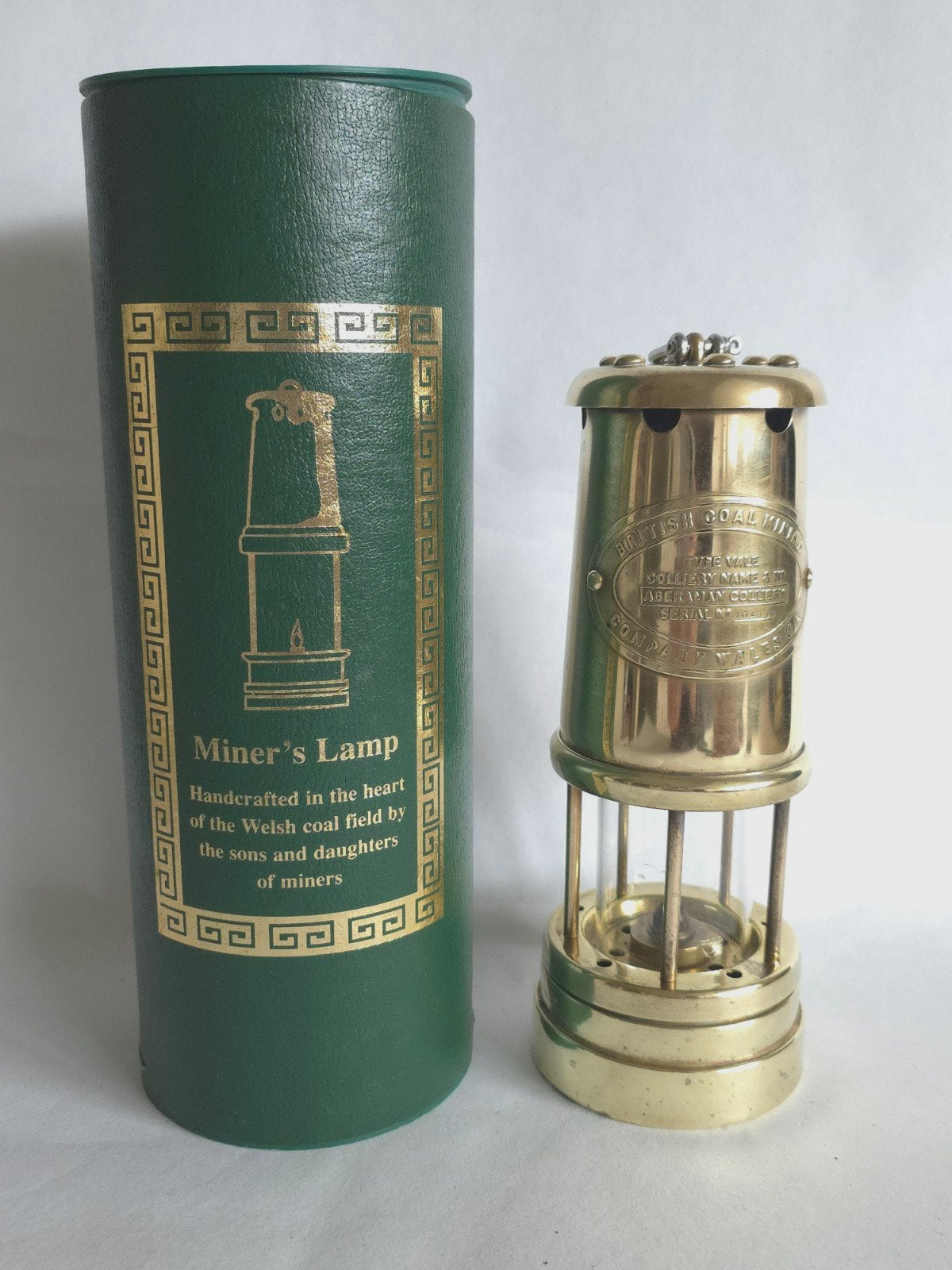 Oude koperen mijnlamp Burford solid brass ornamental Miner's, Ophalen of Verzenden, Koper