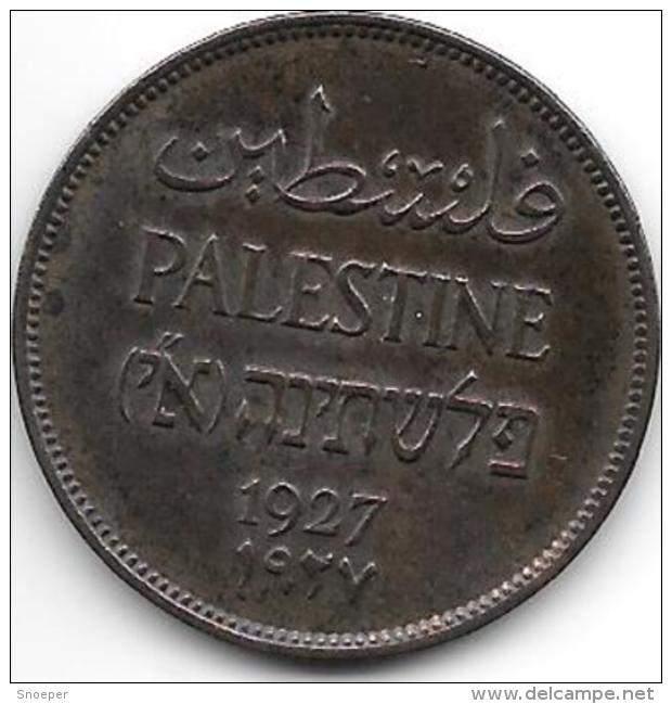 palestina 2 mils 1927 km 2 xf+ !!!!! catalog val 30,00$, Verzenden, Midden-Oosten, Losse munt