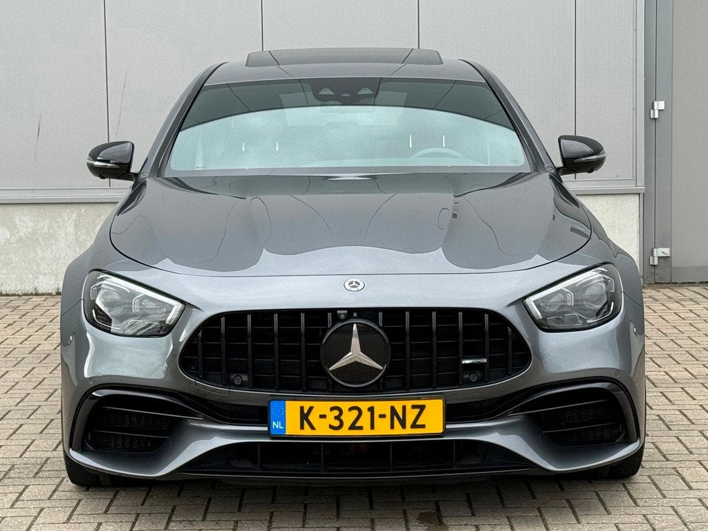 Mercedes-Benz E-klasse AMG 63 S 4MATIC+ BURMESTER HUD PANO V, Auto's, Mercedes-Benz, Automaat, Gebruikt, Adaptive Cruise Control