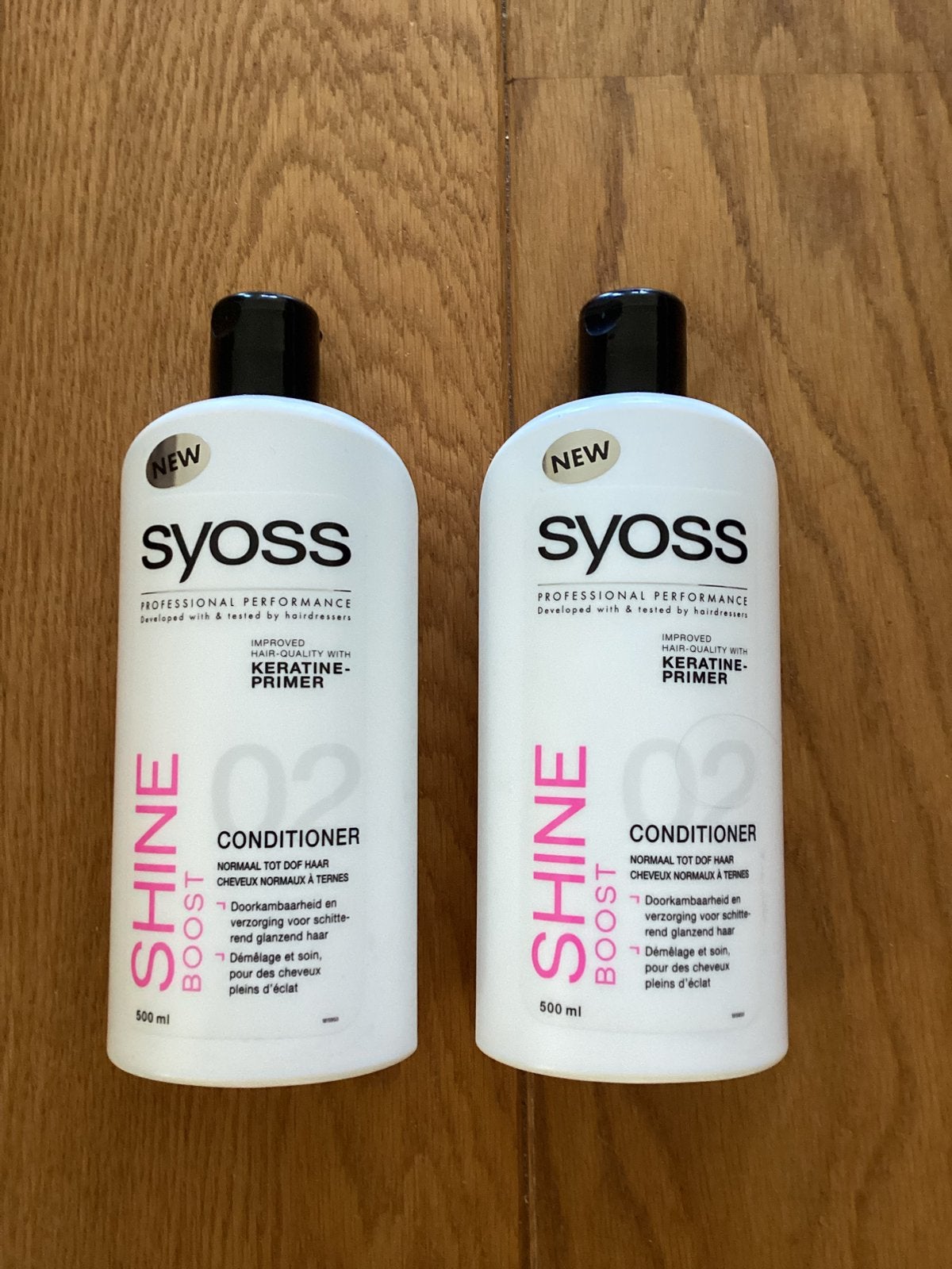 NIEUW: 2 flessen Syoss conditioner. Keratine primer., Ophalen of Verzenden, Nieuw, Shampoo of Conditioner