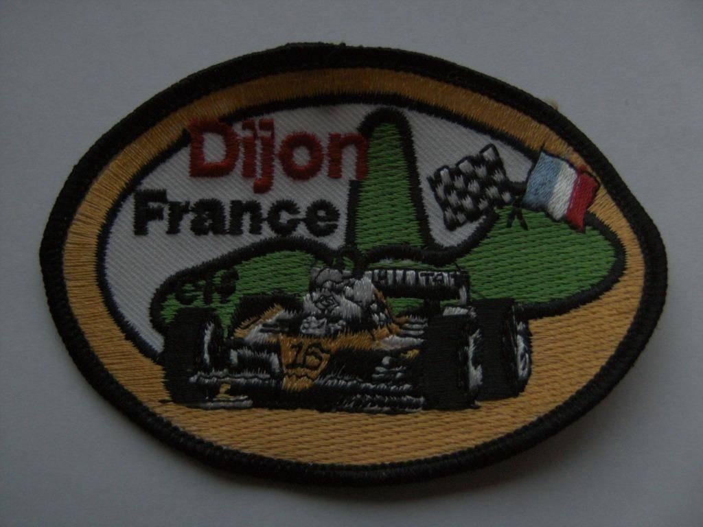 F1 Dijon france patch badge opnaai embleem vintage formule 1, Verzenden, Nieuw, Formule 1