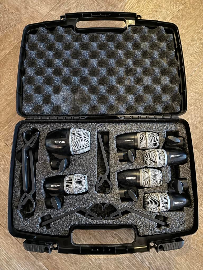 Shure PG Drum Microfoon Kit - 6-delig, Muziek en Instrumenten, Microfoons, Gebruikt, Instrumentmicrofoon, Ophalen of Verzenden
