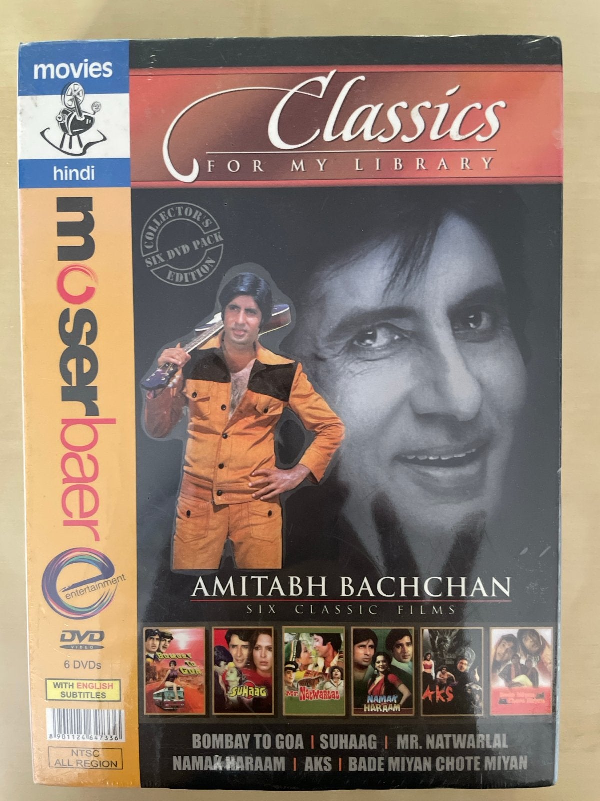 Amitabh Bachchan Classics - 6 DVD Boxset (Hindi met Engelse, Import, Alle leeftijden, Engels, Ophalen of Verzenden