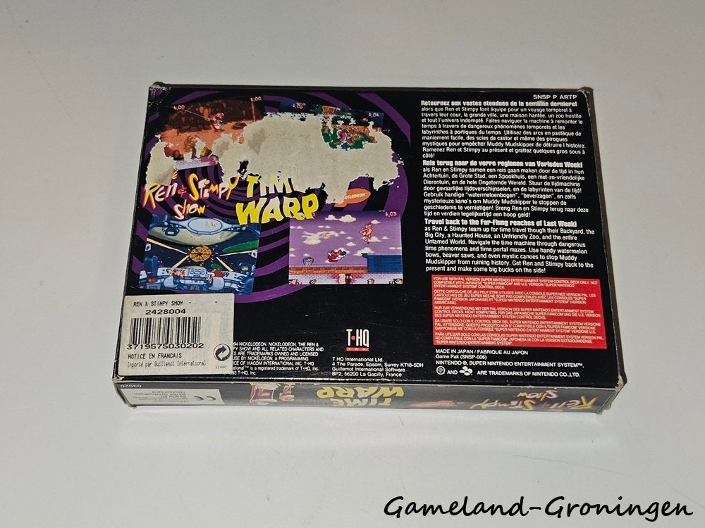 The Ren & Stimpy Show Time Warp (SNES) Compleet, Spelcomputers en Games, Games | Nintendo Super NES, Gebruikt, -, -, 1 speler