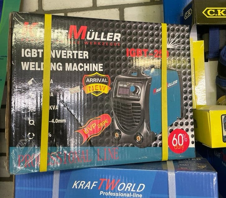 Kraft Müller IGBT-250 Inverter Lasapparaat - Nieuw, Ophalen, Nieuw, 150 tot 250 ampère, Inverter
